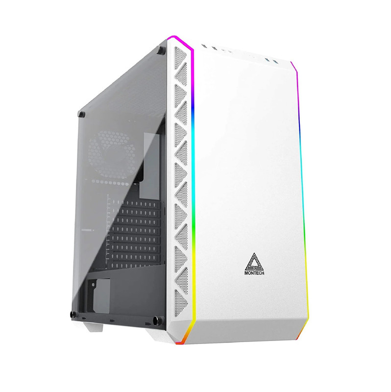 Montech Air 900 ARGB White ATX Mid Tower w/ 2 Fans - صندوق